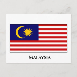 マレーシア国旗 ポストカード