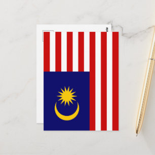 マレーシア国旗 ポストカード