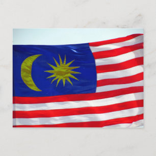 マレーシア国旗 ポストカード