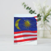 マレーシア国旗 ポストカード (スタンド正面)