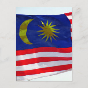 マレーシア国旗 ポストカード