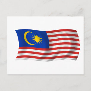 マレーシア国旗 ポストカード