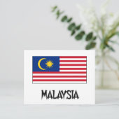 マレーシア国旗 ポストカード (スタンド正面)