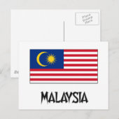 マレーシア国旗 ポストカード (正面/裏面)