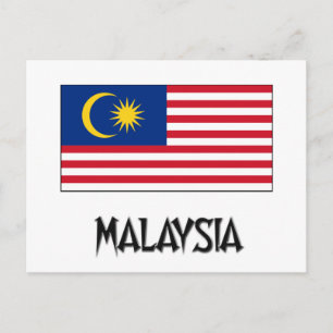 マレーシア国旗 ポストカード