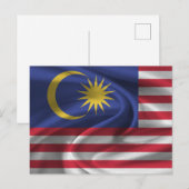 マレーシア国旗 ポストカード (正面/裏面)
