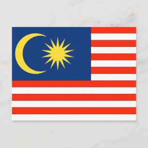 マレーシア国旗 ポストカード