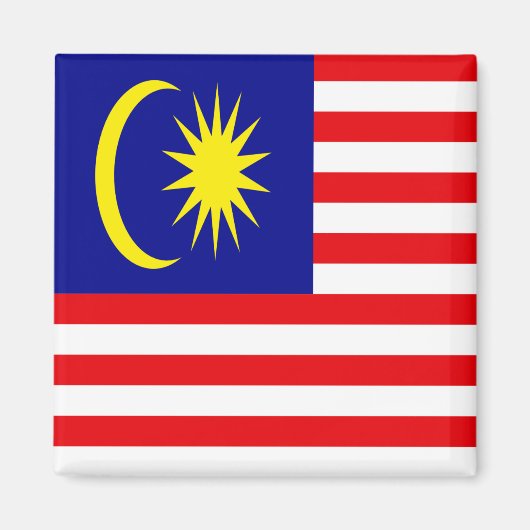 マレーシア国旗 マグネット (正面)