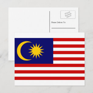 マレーシア国旗、マレーシア国旗 ポストカード