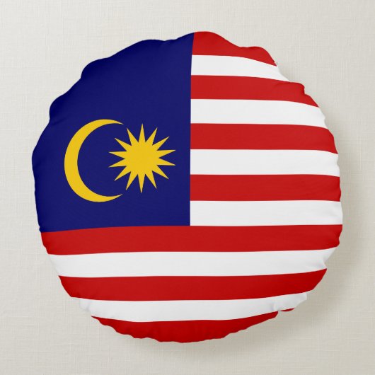 マレーシア国旗 ラウンドクッション (裏面)