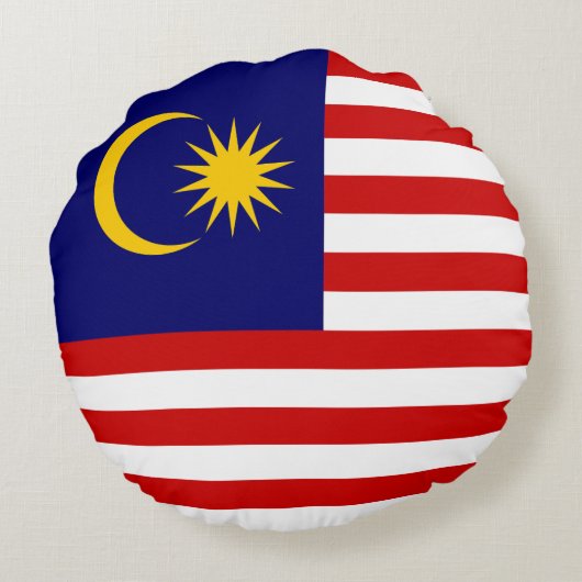 マレーシア国旗 ラウンドクッション (裏面)