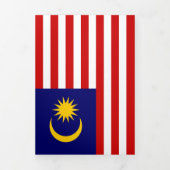 マレーシア国旗 三つ折りカード (カバー)
