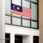 マレーシア国旗 横断幕 (ビルの外側)