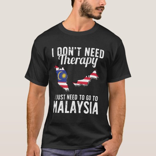 マレーシア国旗Iマレーシア国旗IバケーションIマレーシア Tシャツ (正面)