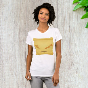 マレーシア女性のTシャツのパーチメント Tシャツ