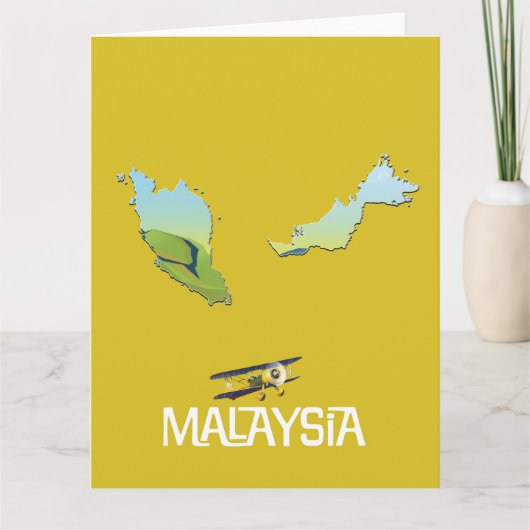 マレーシア旅行地図 カード (正面)