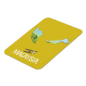 マレーシア旅行地図 マグネット (左側)