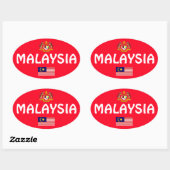 マレーシア欧州オーバルスタイルステッカー 楕円形シール (シート)
