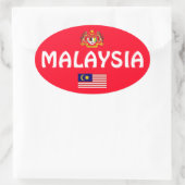 マレーシア欧州オーバルスタイルステッカー 楕円形シール (バッグ)