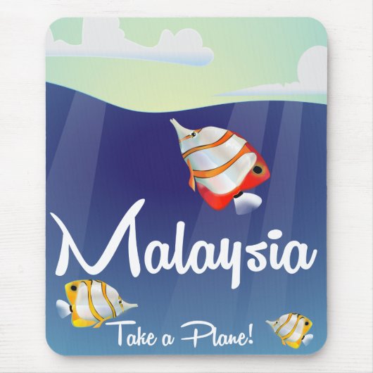 マレーシア漫画旅行ポスター マウスパッド (正面)