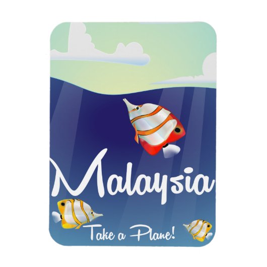 マレーシア漫画旅行ポスター マグネット (縦)