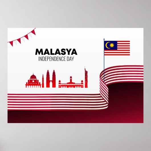マレーシア独立記念日 ポスター (正面)