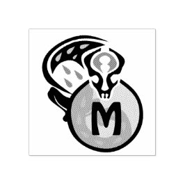 マレーシア猫ゲッコモノグラム ラバースタンプ