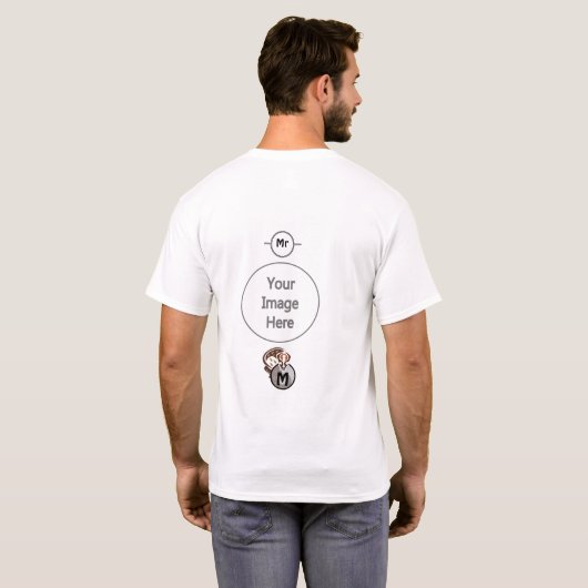 マレーシア猫ゲッコモノグラム Tシャツ (裏面フル)