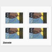 マレーシア鉄道ヴィンテージ 長方形シール (シート)