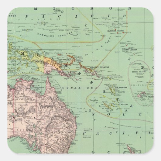 マレーシア，オセアニア スクエアシール (正面)