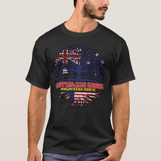マレーシア オーストラリア 樹木 根 Tシャツ (正面)