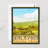 マレーシア – カンプンリバン（リバンヴィレッジ） ポストカード (正面/裏面)