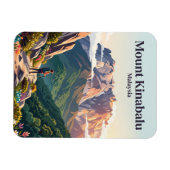 マレーシア キナバル山 マグネット (横)