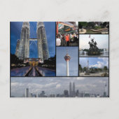 マレーシア，クアラルンプールのはがきモニュメント ポストカード (正面)