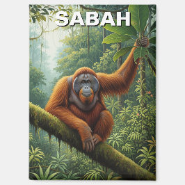 マレーシア サバ オランウータン 旅行 マグネット