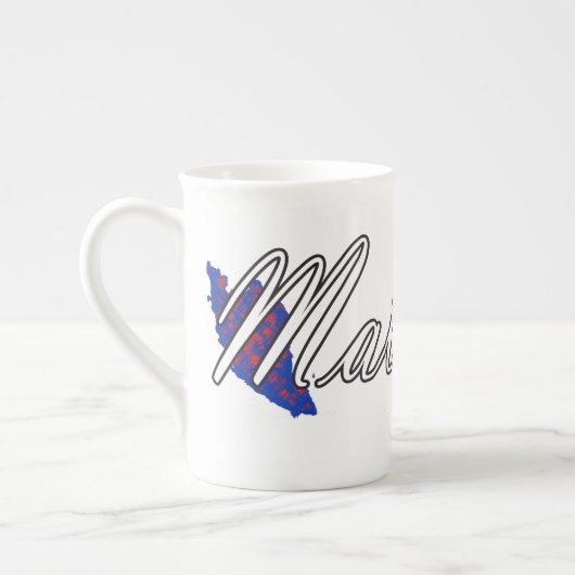 マレーシア ボーンチャイナマグカップ (左)