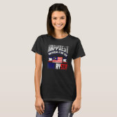 マレーシア マレーシアの旗 マレーシアにいるときが一番幸せ Tシャツ (正面フル)