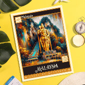 マレーシア |ヴィンテージ絵を描ー ポストカード