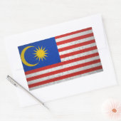 マレーシア 長方形シール (封筒)