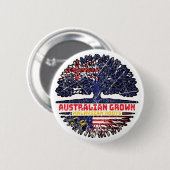 マレーシアAustralian Australia Tree Roots 缶バッジ (正面&裏面)