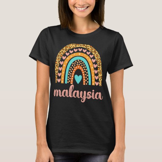 マレーシアTシャツマレーシア名誕生日シャツギフト Tシャツ (正面)