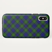 マレータータンチェックブルーグリーンプレイド Case-Mate iPhoneケース (裏面(横))