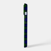 マレータータンチェックブルーグリーンプレイド iPhone 15ケース (左側面)