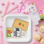 【マレーバクのお弁当】 Malayan tapir Bento ペーパープレート (パーティー)