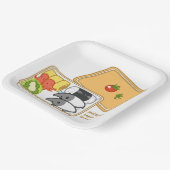 【マレーバクのお弁当】 Malayan tapir Bento ペーパープレート (傾斜あり)