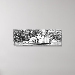 マレーリバーヴィクトリアのパドルボート キャンバスプリント