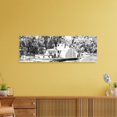 マレーリバーヴィクトリアのパドルボート キャンバスプリント (インサイチュ (リビング))