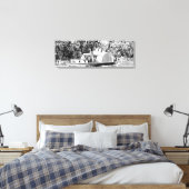 マレーリバーヴィクトリアのパドルボート キャンバスプリント (インサイチュ (寝室))