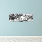 マレーリバーヴィクトリアのパドルボート キャンバスプリント (インサイチュ (ウッドフロア))