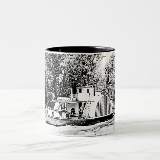 マレーリバーヴィクトリアのパドルボート ツートーンマグカップ (中央)